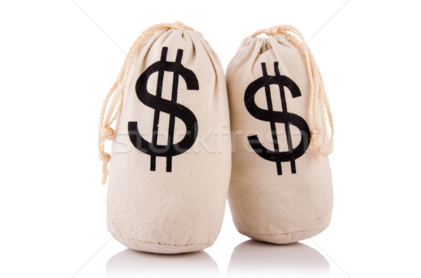 Voll Geld weiß Business Hintergrund Bank Stock foto © Elnur