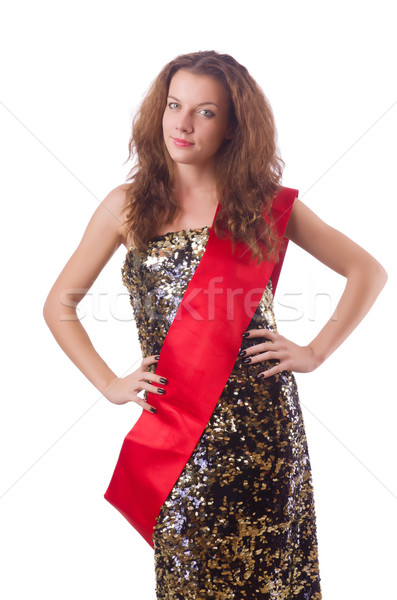 Woman winning the beauty contest Stock photo © Elnur