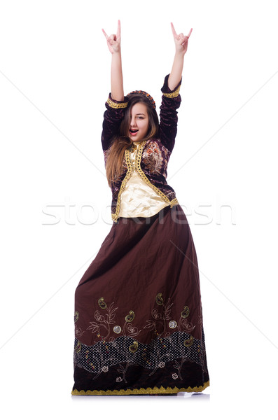 Young lady dancing traditional azeri dance Stock photo © Elnur