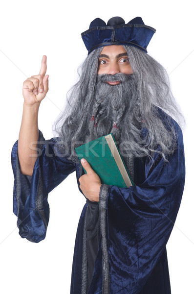 Wizard isolated on the wise background Stock photo © Elnur