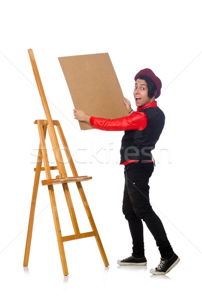 Funny artist isolated on white Stock photo © Elnur