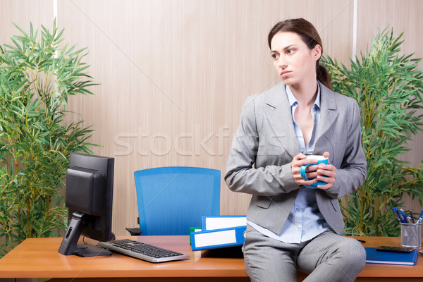 Mujer estrés de trabajo oficina trabajo empresario Foto stock © Elnur