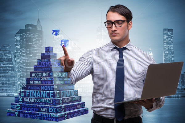 Businessman in ponzi scheme concept Stock photo © Elnur