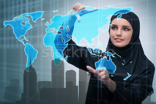 Muslim arab businesswoman in business concept Stock photo © Elnur