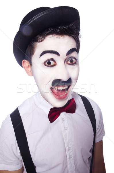 Personification of Charlie Chaplin on white Stock photo © Elnur