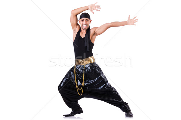 Rap dancer isolated on the white Stock photo © Elnur