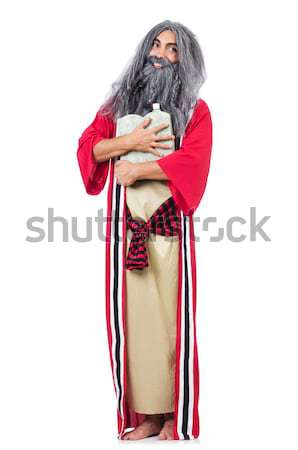 Wizard with water flask isolated on white Stock photo © Elnur