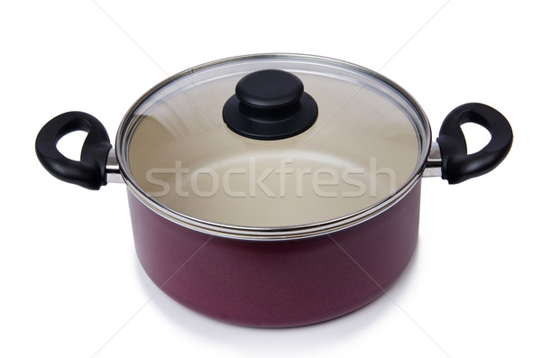 Kitchen utensils pan pot isolated on white Stock photo © Elnur