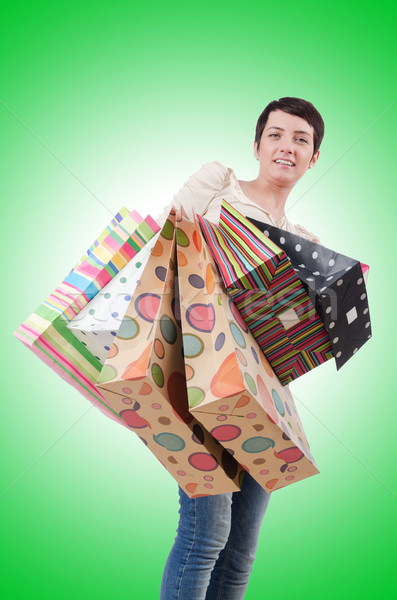 Girl after the shopping spree Stock photo © Elnur