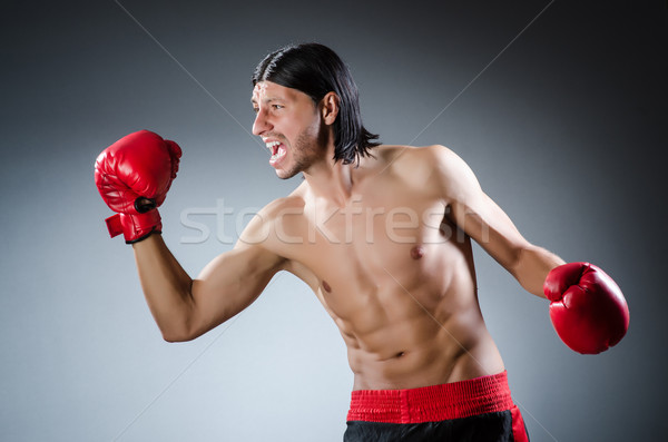 Arts martiaux lutteur formation main fitness boîte [[stock_photo]] © Elnur