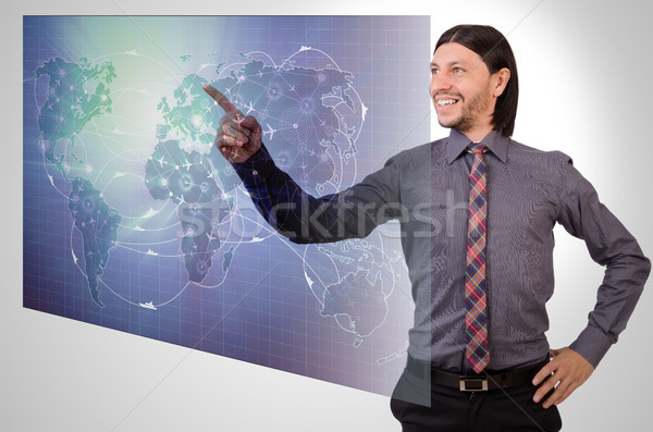 Stock photo: Businessman in air transportation concept