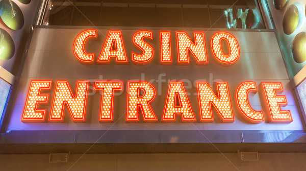 Casino entrance at evening time Stock photo © Elnur