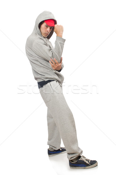 Young man isolated on the white background Stock photo © Elnur