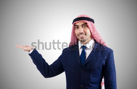 Man wearing santa in funny festive concept Stock photo © Elnur