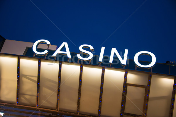 Casino entrance at evening time Stock photo © Elnur