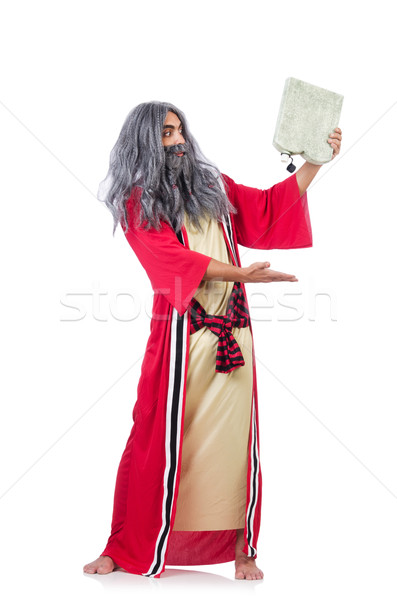 Wizard with water flask isolated on white Stock photo © Elnur