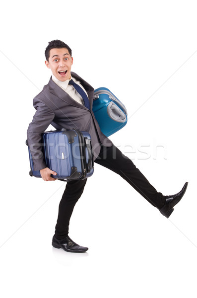 Travel vacation concept with luggage on white Stock photo © Elnur