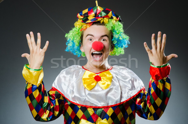 Drôle clown humour sourire amusement chapeau [[stock_photo]] © Elnur