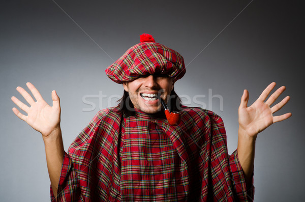 Funny scotsman in traditional clothing Stock photo © Elnur