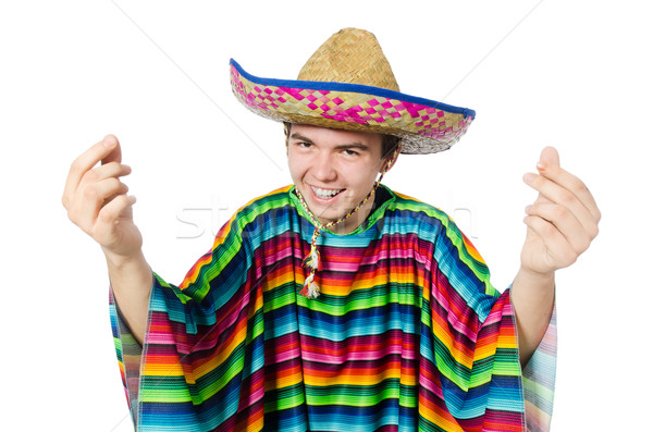 Spanish wearing sombrero in funny concept Stock photo © Elnur