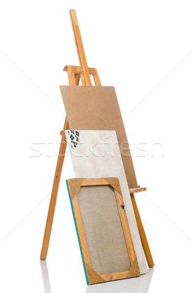 Easel isolated on the white background Stock photo © Elnur