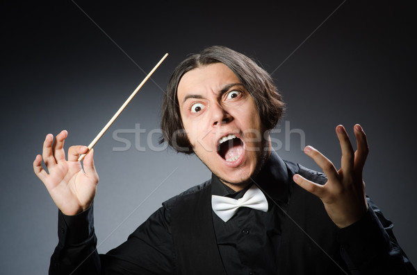 Funny conductor in musical concept Stock photo © Elnur