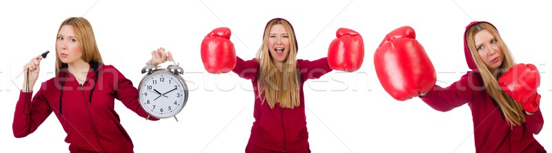 Woman in various sports concepts Stock photo © Elnur