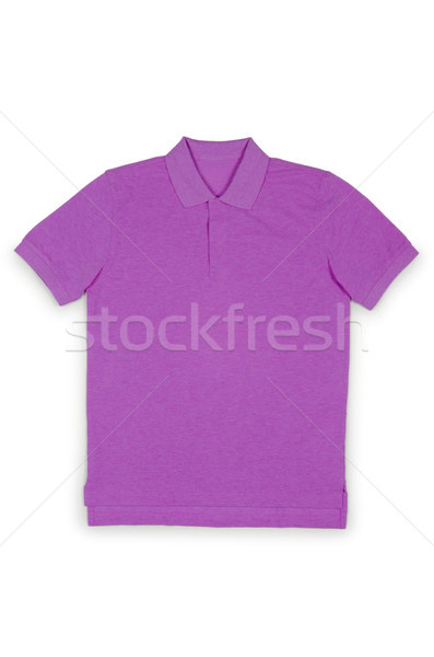 Foto stock: Masculino · tshirt · isolado · branco · moda · padrão