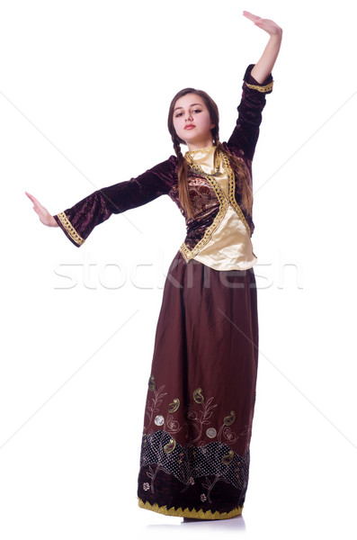 Young lady dancing traditional azeri dance Stock photo © Elnur