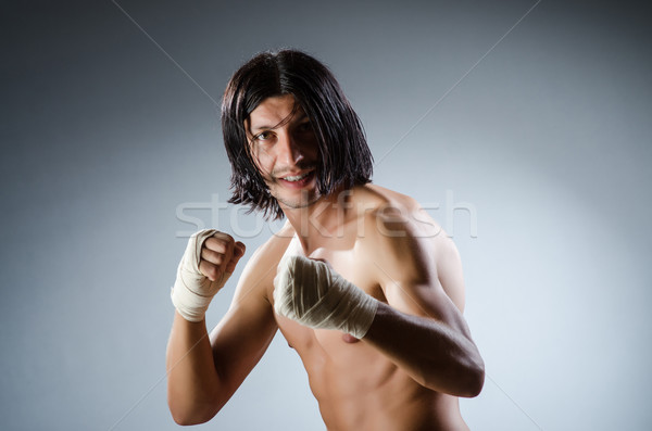 Ripped martial arts expert at training Stock photo © Elnur