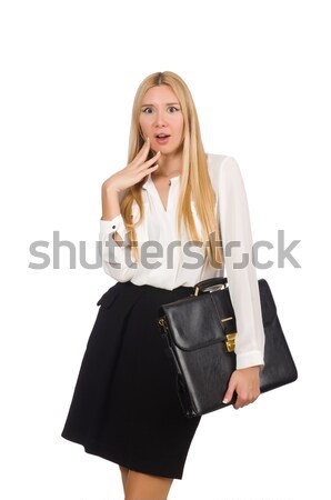 Businesswoman in business concept isolated on white Stock photo © Elnur