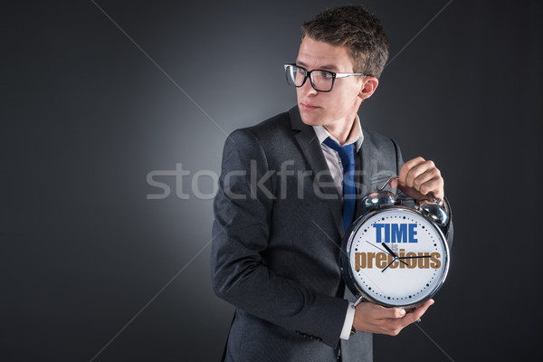 молодые бизнесмен время важность часы исполнительного Сток-фото © Elnur