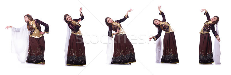 Young lady dancing traditional azeri dance Stock photo © Elnur