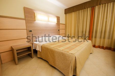 Dupla · ágy · modern · szoba · ház · terv stock fotó © elnur ...