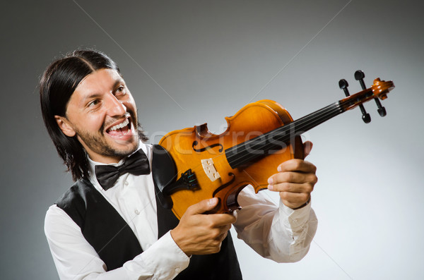 Man playing violin in musical concept Stock photo © Elnur
