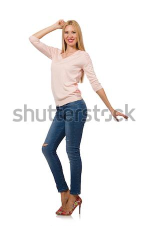 The nice woman model isolated on the white background Stock photo © Elnur