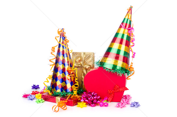 Party items on the white Stock photo © Elnur