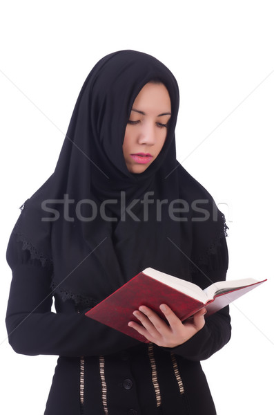Young muslim female student with books Stock photo © Elnur