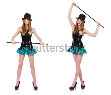 Stock photo: Young woman in fashion concept