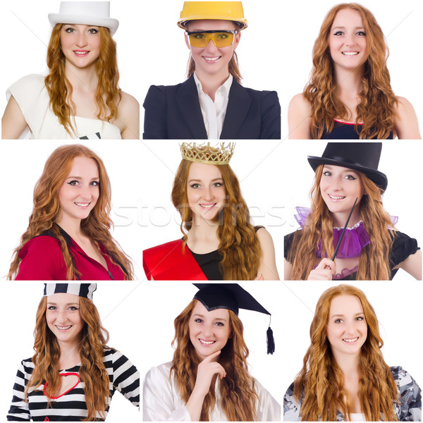 Collage beaucoup visages modèle visage heureux [[stock_photo]] © Elnur