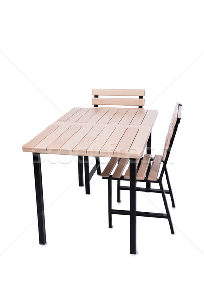 Ingesteld keuken meubels geïsoleerd witte business Stockfoto © Elnur