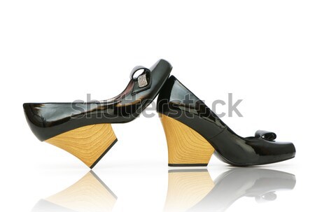 Nő lábak zokni fehér lány divat Stock fotó © Elnur