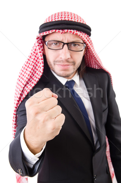 Arab man in specs isolated on white Stock photo © Elnur