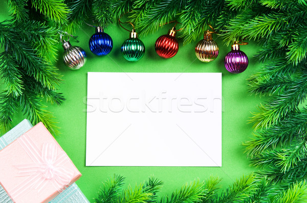 Festive concept with paper with copyspace Stock photo © Elnur