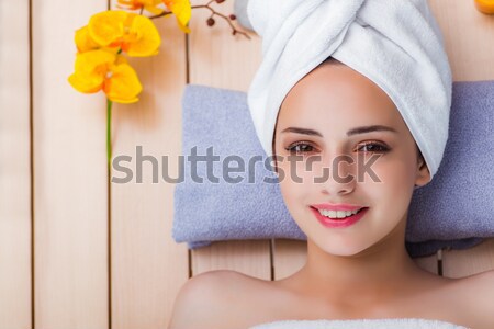 The woman in hand treatment manicure concept Stock photo © Elnur