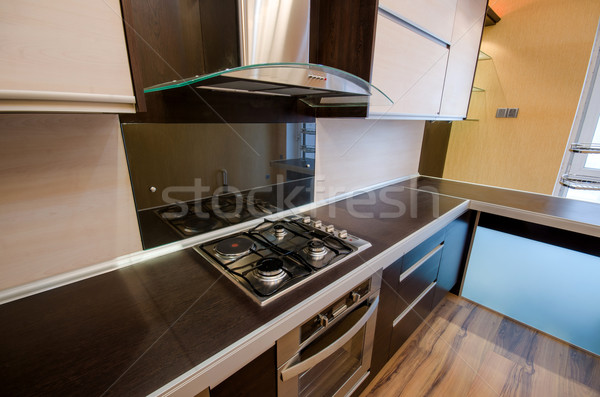 Interior of modern kitchen Stock photo © Elnur