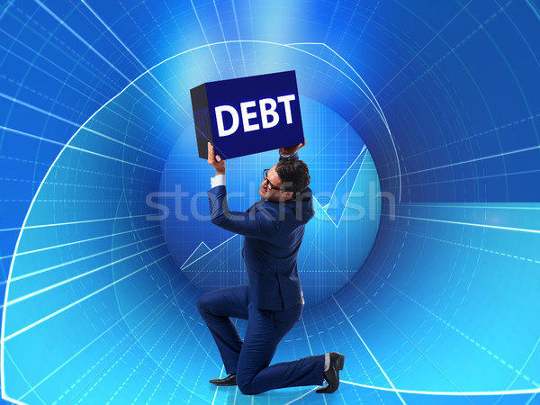 üzletember adósság üzlet pénz férfi bank Stock fotó © Elnur