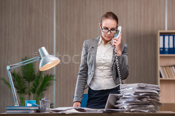 Stock photo: Businesswoman working in the office