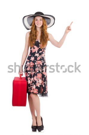 Kadın yaz tatili kız gülümseme moda genç Stok fotoğraf © Elnur