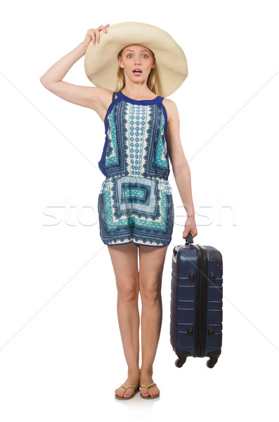 Travelling concept with person and luggage Stock photo © Elnur